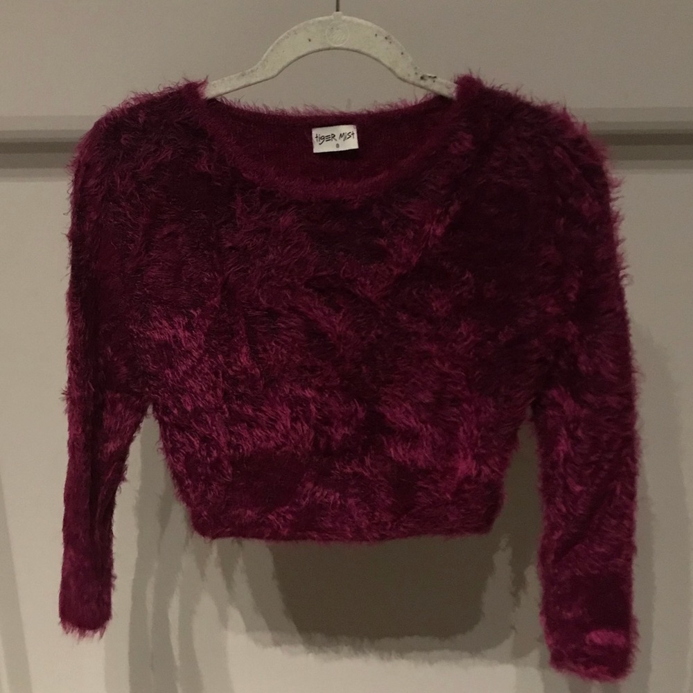 Tiger Mist Love Crop Sweater